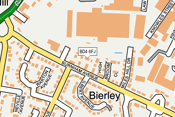 BD4 6FJ map - OS OpenMap – Local (Ordnance Survey)