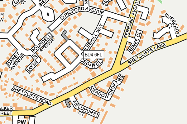 BD4 6FL map - OS OpenMap – Local (Ordnance Survey)