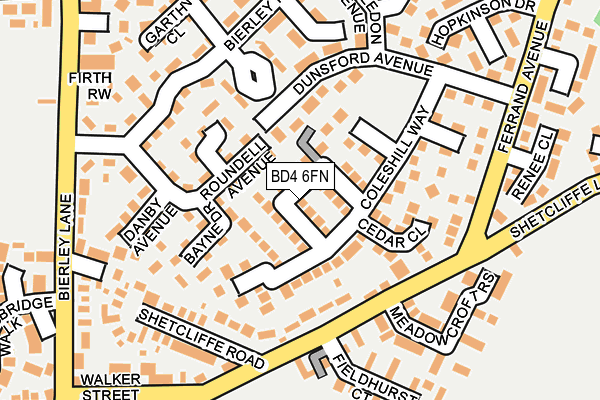 BD4 6FN map - OS OpenMap – Local (Ordnance Survey)