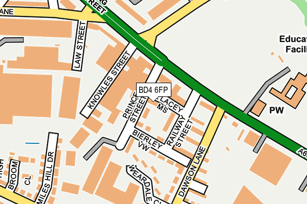 BD4 6FP map - OS OpenMap – Local (Ordnance Survey)