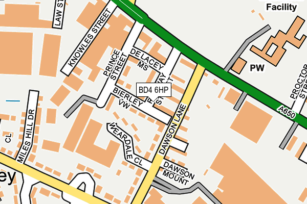 BD4 6HP map - OS OpenMap – Local (Ordnance Survey)