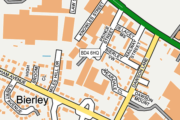 BD4 6HQ map - OS OpenMap – Local (Ordnance Survey)