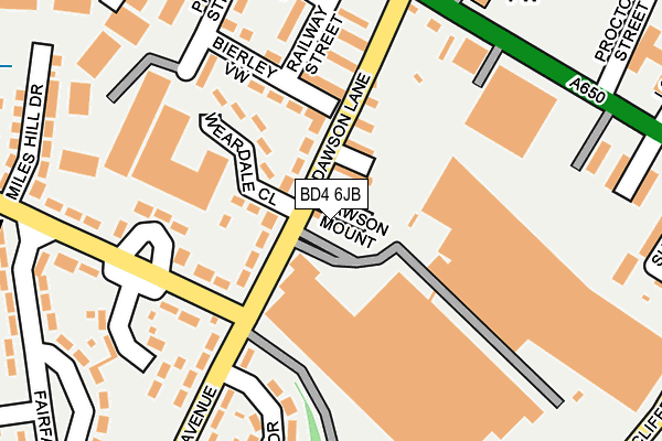 BD4 6JB map - OS OpenMap – Local (Ordnance Survey)