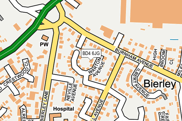 BD4 6JG map - OS OpenMap – Local (Ordnance Survey)
