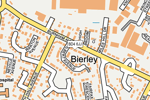 BD4 6JJ map - OS OpenMap – Local (Ordnance Survey)