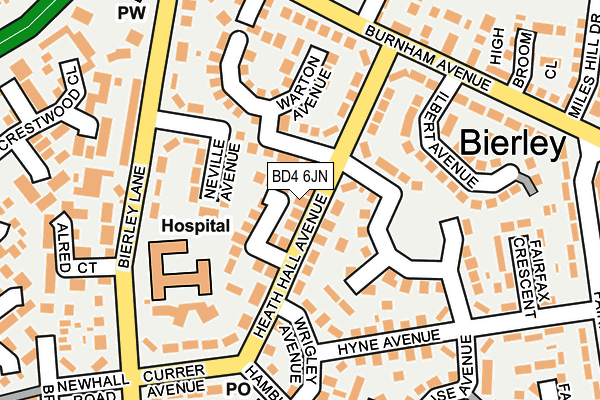 BD4 6JN map - OS OpenMap – Local (Ordnance Survey)