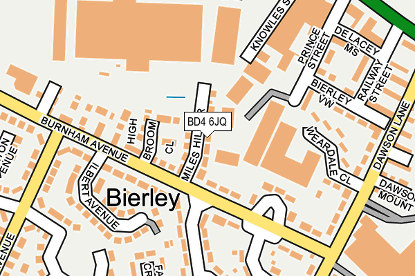 BD4 6JQ map - OS OpenMap – Local (Ordnance Survey)