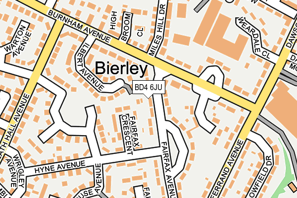 BD4 6JU map - OS OpenMap – Local (Ordnance Survey)