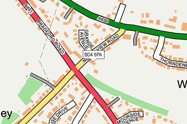 BD4 6PA map - OS OpenMap – Local (Ordnance Survey)