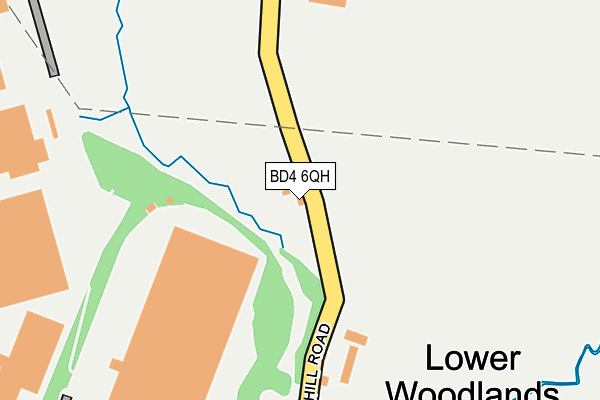 BD4 6QH map - OS OpenMap – Local (Ordnance Survey)
