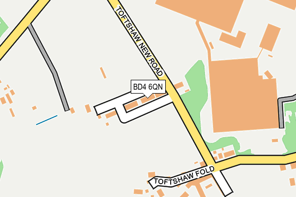 BD4 6QN map - OS OpenMap – Local (Ordnance Survey)