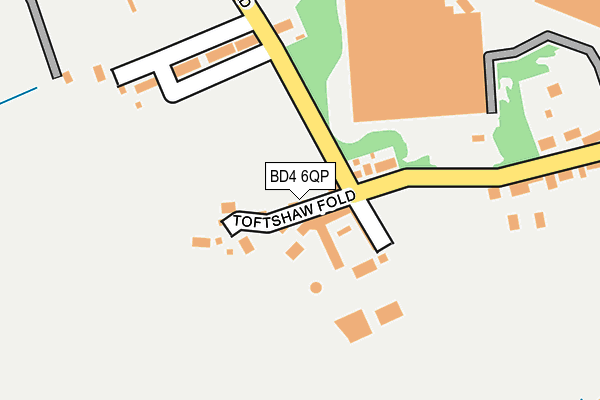 BD4 6QP map - OS OpenMap – Local (Ordnance Survey)