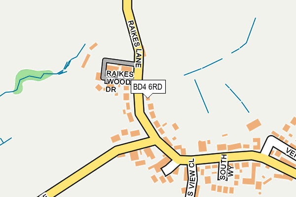BD4 6RD map - OS OpenMap – Local (Ordnance Survey)