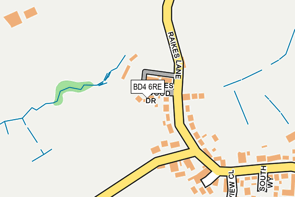 BD4 6RE map - OS OpenMap – Local (Ordnance Survey)