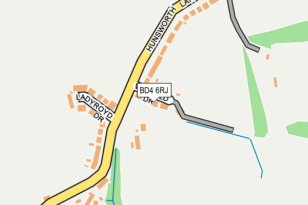BD4 6RJ map - OS OpenMap – Local (Ordnance Survey)