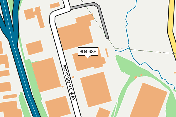 BD4 6SE map - OS OpenMap – Local (Ordnance Survey)