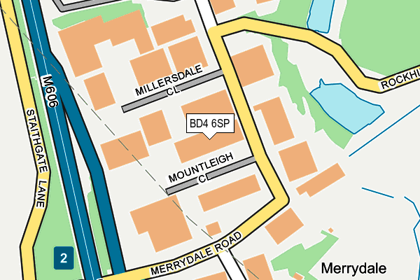 BD4 6SP map - OS OpenMap – Local (Ordnance Survey)