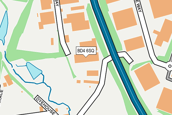 BD4 6SQ map - OS OpenMap – Local (Ordnance Survey)