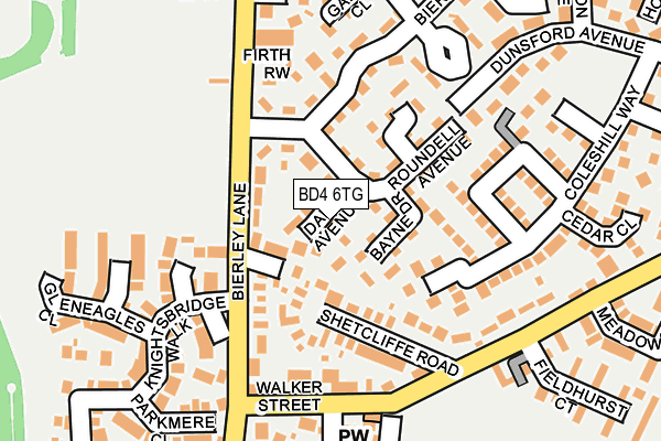 BD4 6TG map - OS OpenMap – Local (Ordnance Survey)