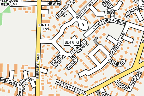 BD4 6TQ map - OS OpenMap – Local (Ordnance Survey)