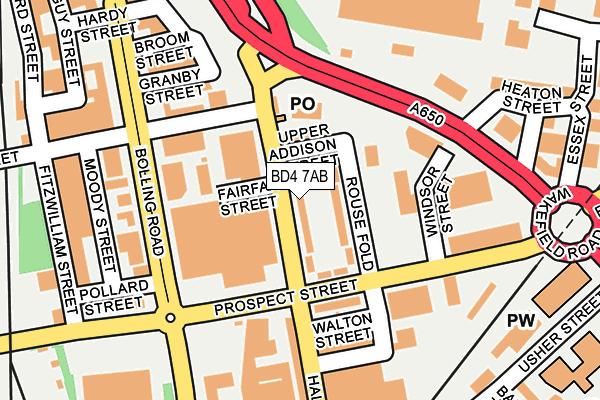 BD4 7AB map - OS OpenMap – Local (Ordnance Survey)