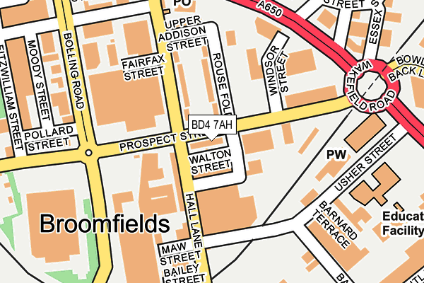 BD4 7AH map - OS OpenMap – Local (Ordnance Survey)