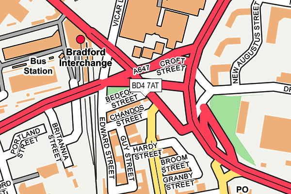 BD4 7AT map - OS OpenMap – Local (Ordnance Survey)