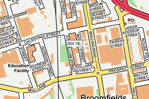 BD4 7BL map - OS OpenMap – Local (Ordnance Survey)