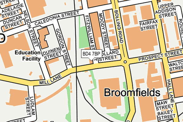 BD4 7BP map - OS OpenMap – Local (Ordnance Survey)