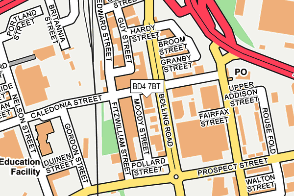BD4 7BT map - OS OpenMap – Local (Ordnance Survey)