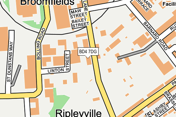 BD4 7DG map - OS OpenMap – Local (Ordnance Survey)