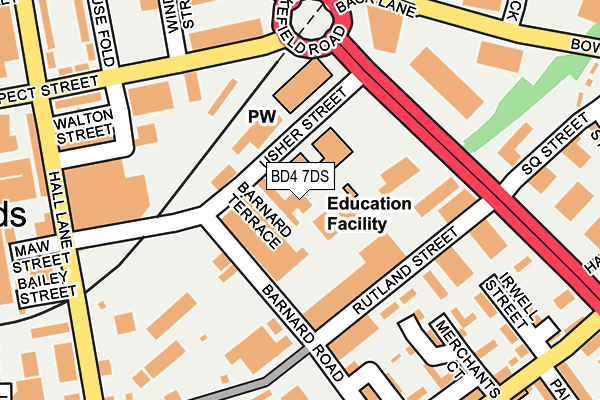 BD4 7DS map - OS OpenMap – Local (Ordnance Survey)