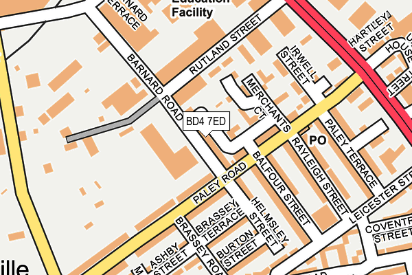 BD4 7ED map - OS OpenMap – Local (Ordnance Survey)