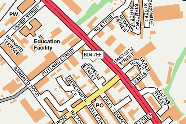 BD4 7EE map - OS OpenMap – Local (Ordnance Survey)