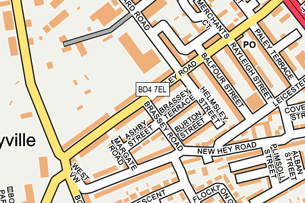 BD4 7EL map - OS OpenMap – Local (Ordnance Survey)