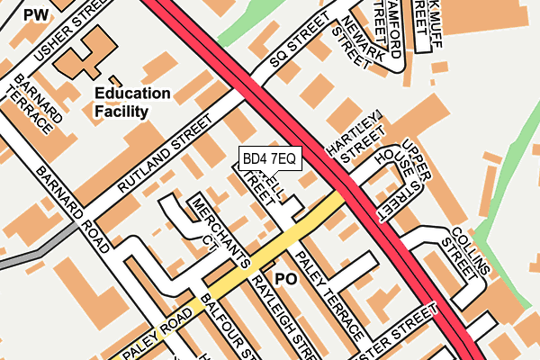 BD4 7EQ map - OS OpenMap – Local (Ordnance Survey)