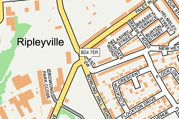 BD4 7ER map - OS OpenMap – Local (Ordnance Survey)