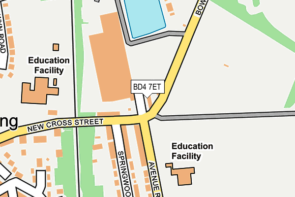 BD4 7ET map - OS OpenMap – Local (Ordnance Survey)