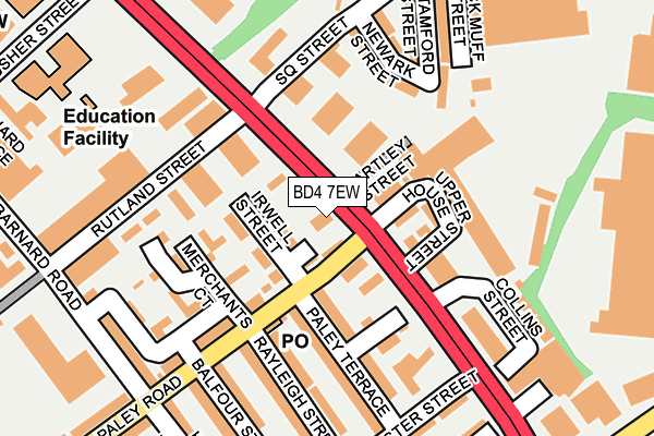 BD4 7EW map - OS OpenMap – Local (Ordnance Survey)