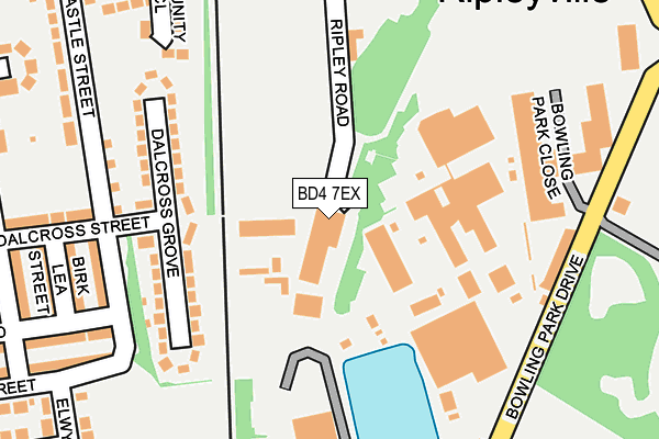 BD4 7EX map - OS OpenMap – Local (Ordnance Survey)