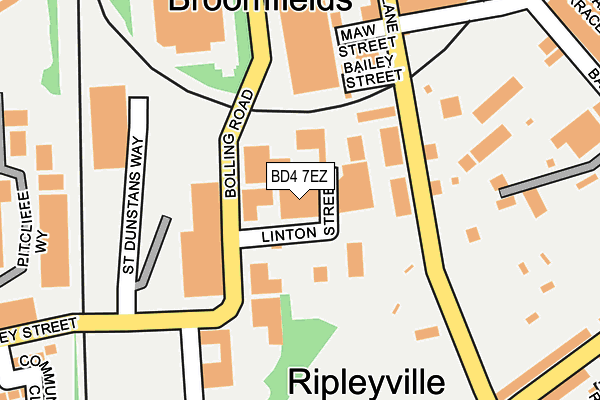 BD4 7EZ map - OS OpenMap – Local (Ordnance Survey)