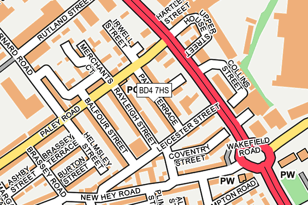 BD4 7HS map - OS OpenMap – Local (Ordnance Survey)