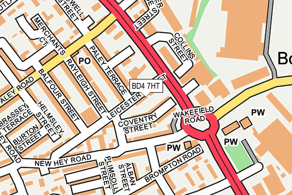 BD4 7HT map - OS OpenMap – Local (Ordnance Survey)