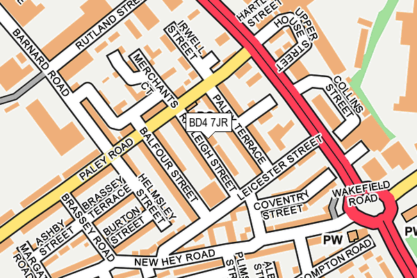 BD4 7JR map - OS OpenMap – Local (Ordnance Survey)