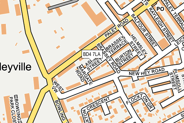 BD4 7LA map - OS OpenMap – Local (Ordnance Survey)