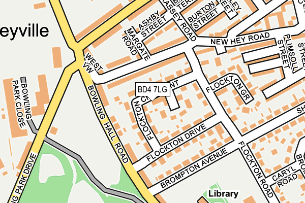 BD4 7LG map - OS OpenMap – Local (Ordnance Survey)