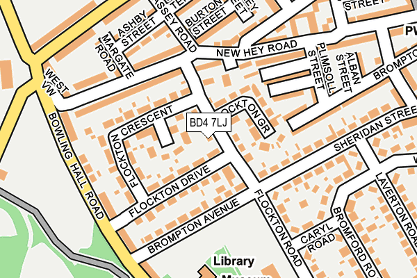 BD4 7LJ map - OS OpenMap – Local (Ordnance Survey)