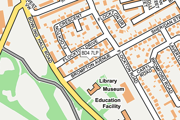 BD4 7LP map - OS OpenMap – Local (Ordnance Survey)