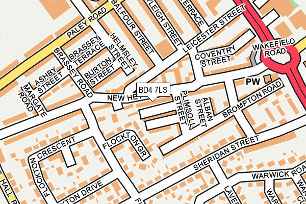 BD4 7LS map - OS OpenMap – Local (Ordnance Survey)