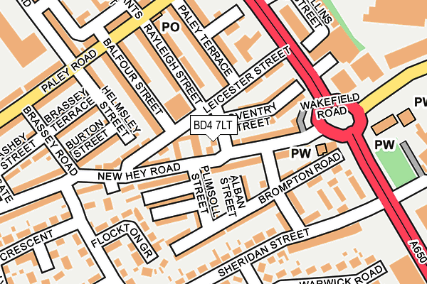 BD4 7LT map - OS OpenMap – Local (Ordnance Survey)